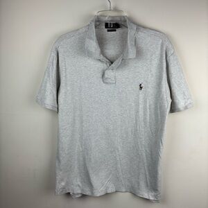 Polo Ralph Lauren Pima Cotton polo shirt Heather gray size XL Preppy
